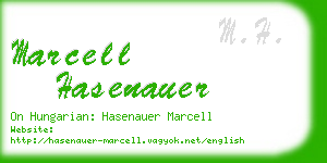marcell hasenauer business card